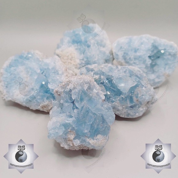 Natural Celestite Cluster, Grade AAA Uruguayan Quartz Mystery Crystal. - Picture 3 of 3